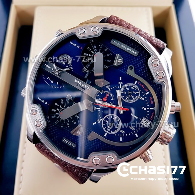 Diesel only the brave watch 10 bar blue discount