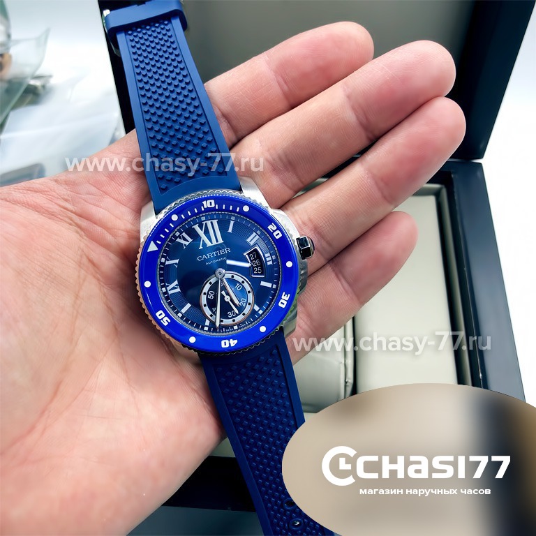 Calibre de discount cartier diver blue